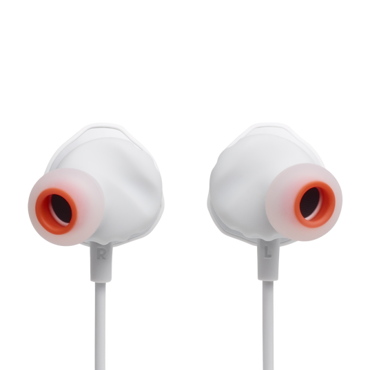 JBL Quantum 50C - White - Wired in-ear gaming headset with USB-C adapter - Back